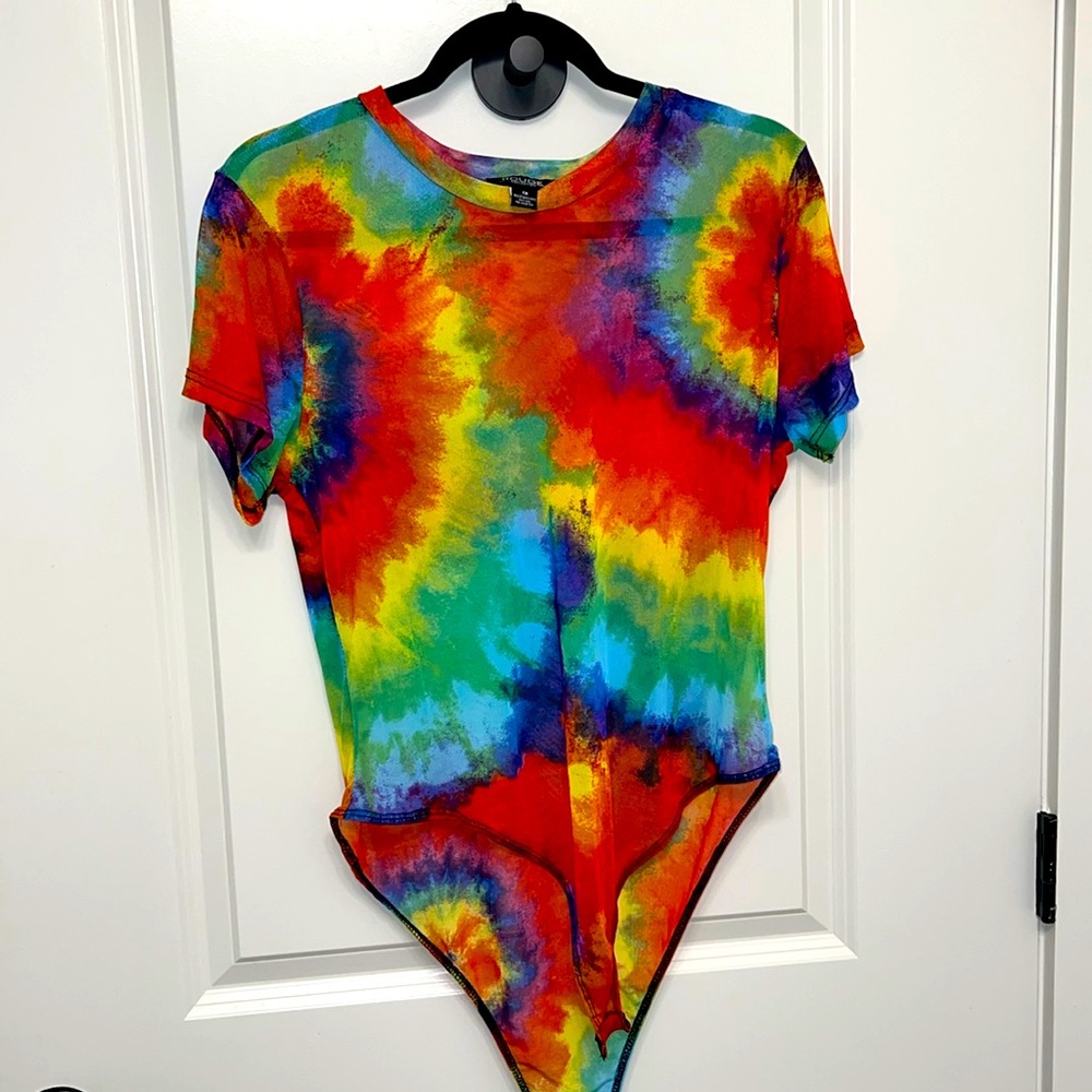 Tie Dye Sheer Body Suit